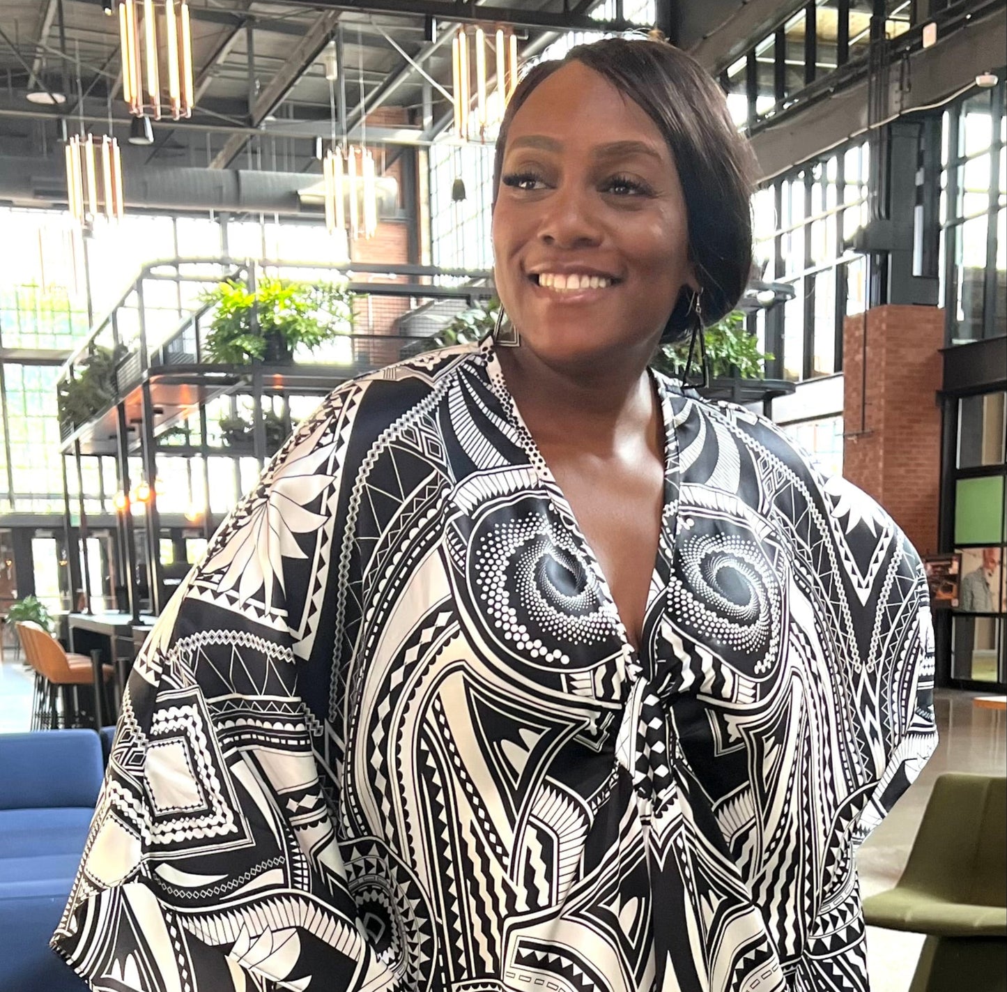 Empire waist caftan