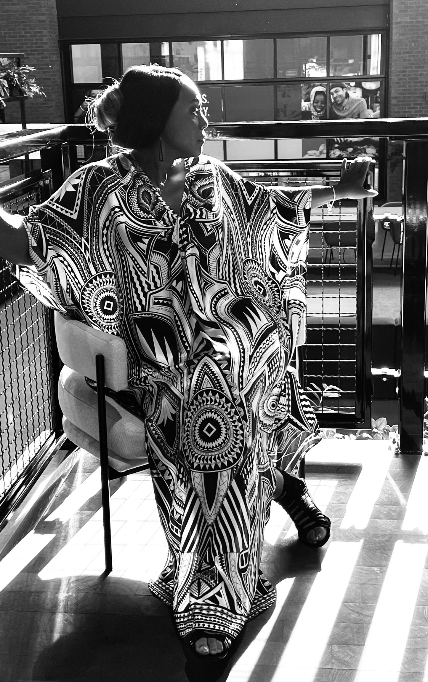 Empire waist caftan