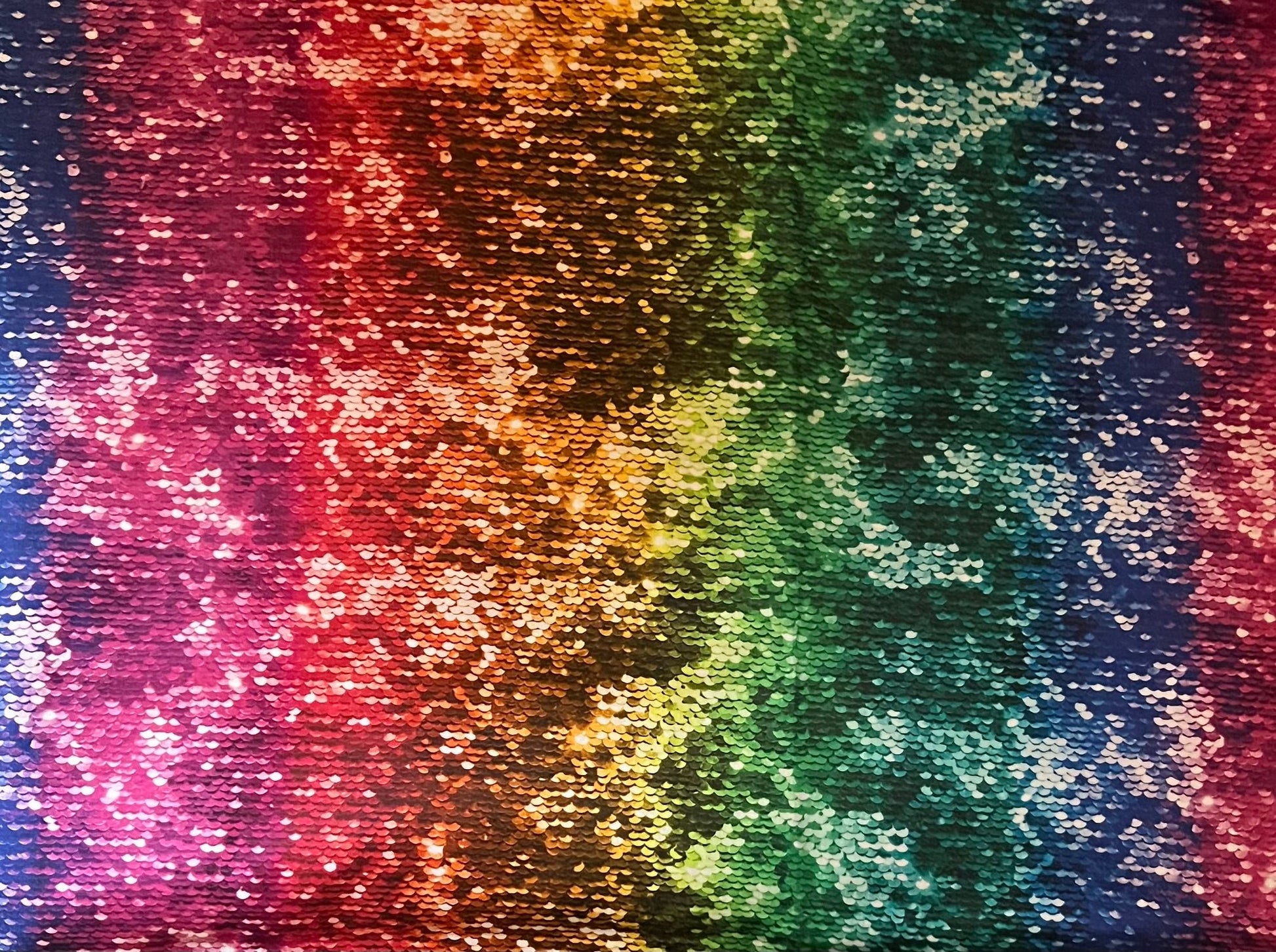 Rainbow Sequins fabric swatch